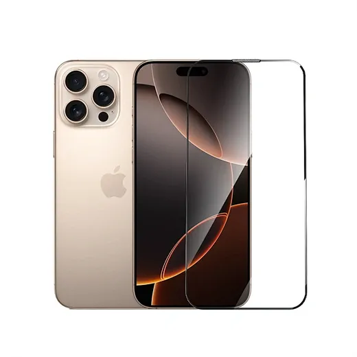 WiWU iPhone 17 Pro Max Tempered Glass, 3D Curved Clear