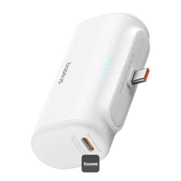 Baseus Compact Fast Charging Power Bank 5000mAh 20W White