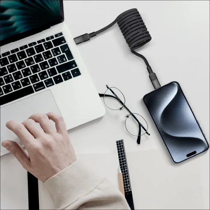 Momax DL59D Mag.Link USB-C to Lightning Magnetic Cable, 2M Black