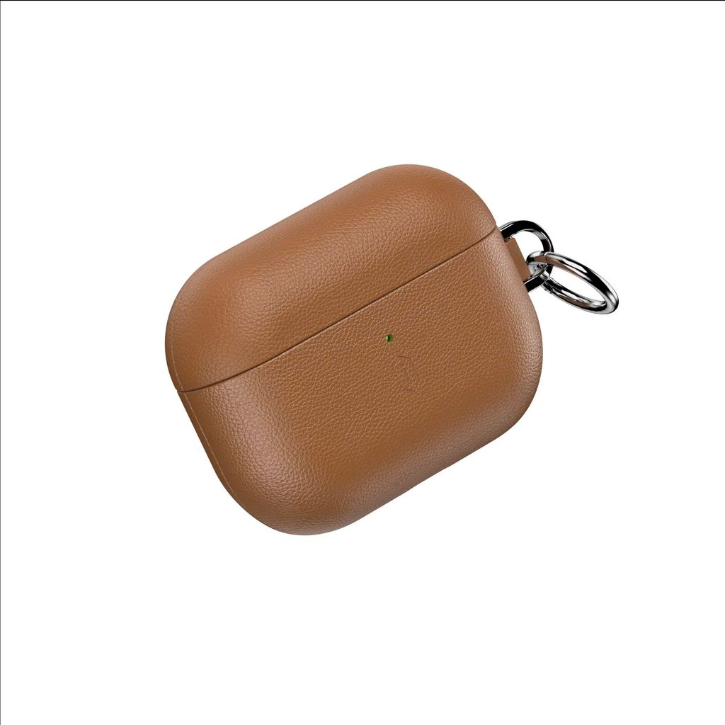 WiWU AirPods Pro 3 True Leather Case, Brown