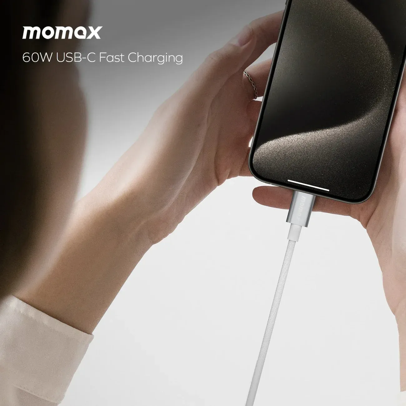 Momax DC30L Elite USB-C to USB-C Cable, 1.5M Titanium