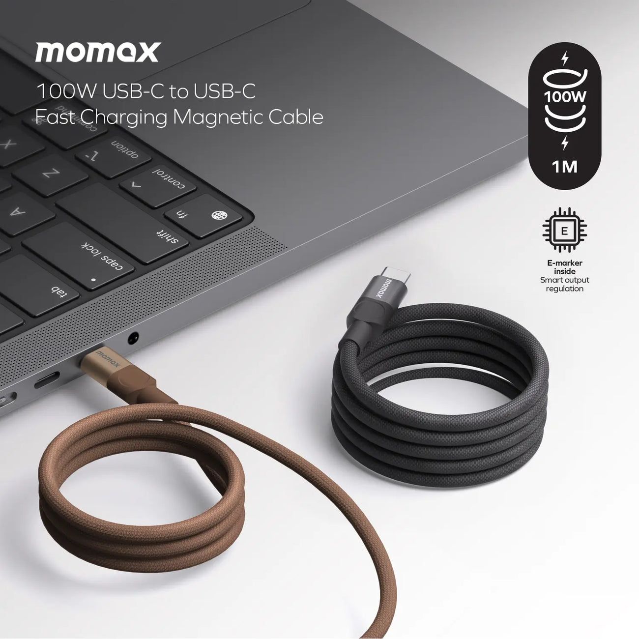 Momax DC16D Zero USB-C to USB-C Cable, 1M Black