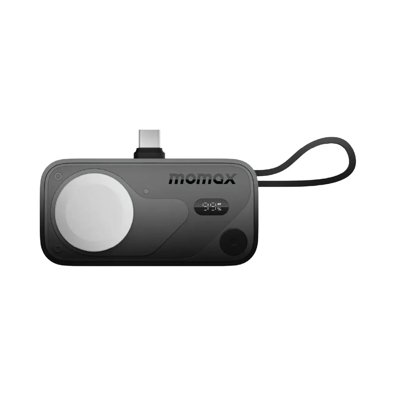Moma X Pro Mini+ Power Bank 5000mAh with Apple Watch Charger, Black
