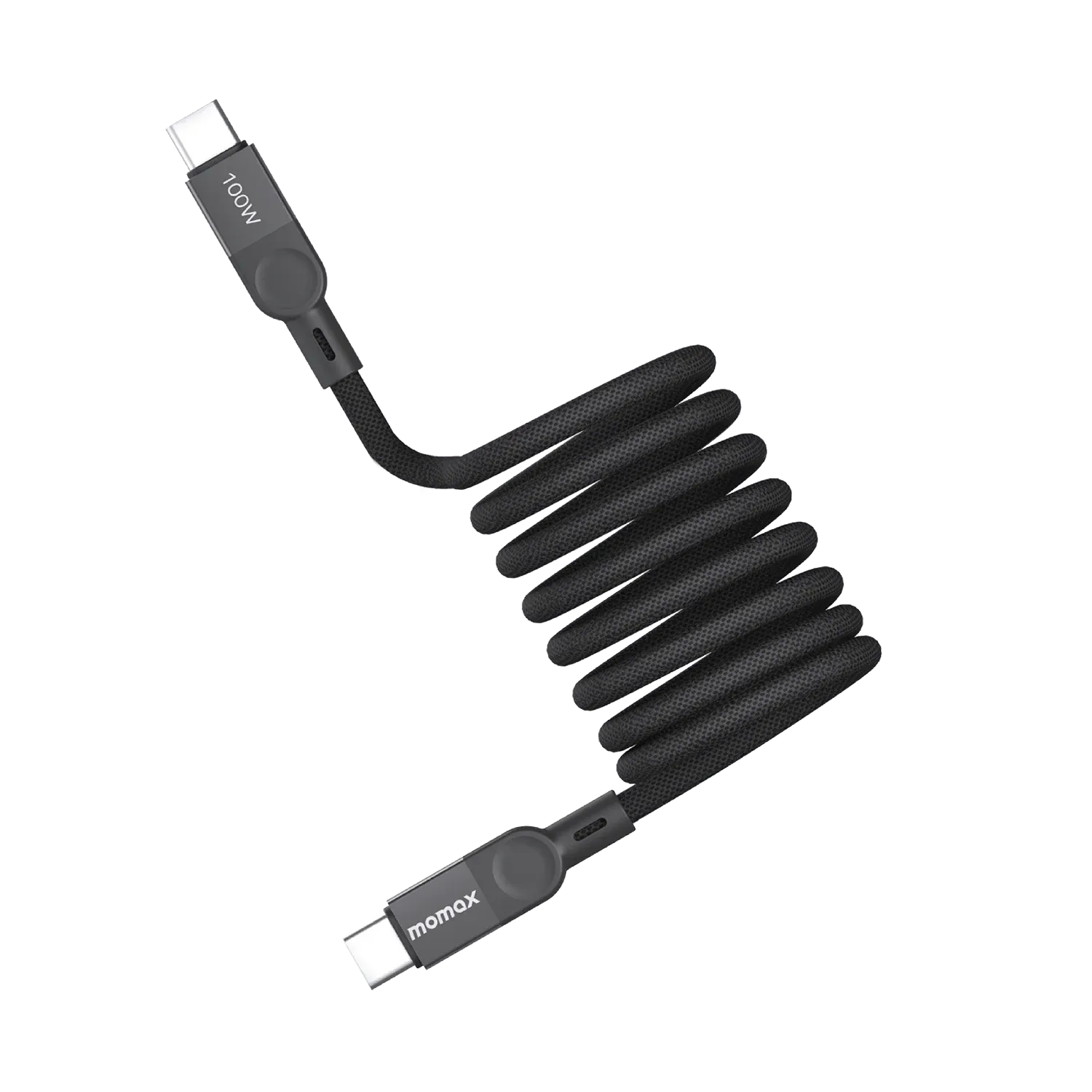Momax DC35D Mag Link USB-C to USB-C Magnetic Cable, 1M 100W Black