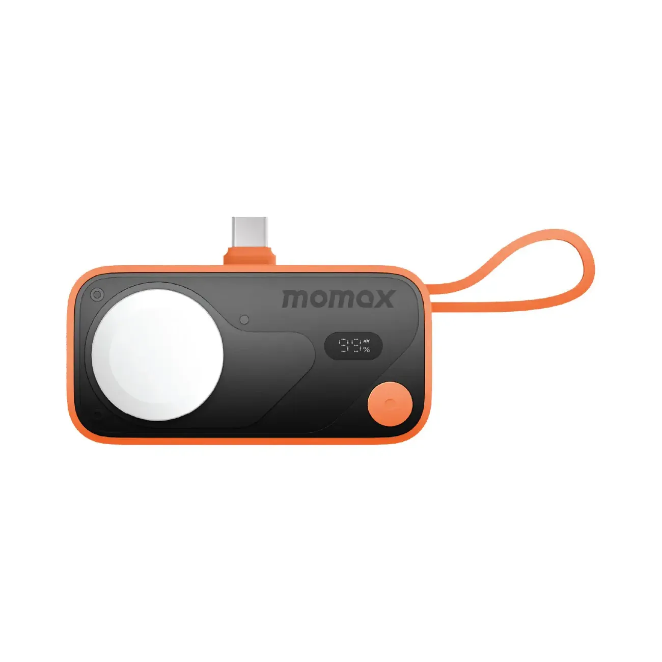 Moma X Pro Mini+ Power Bank 5000mAh with Apple Watch Charger, Orange