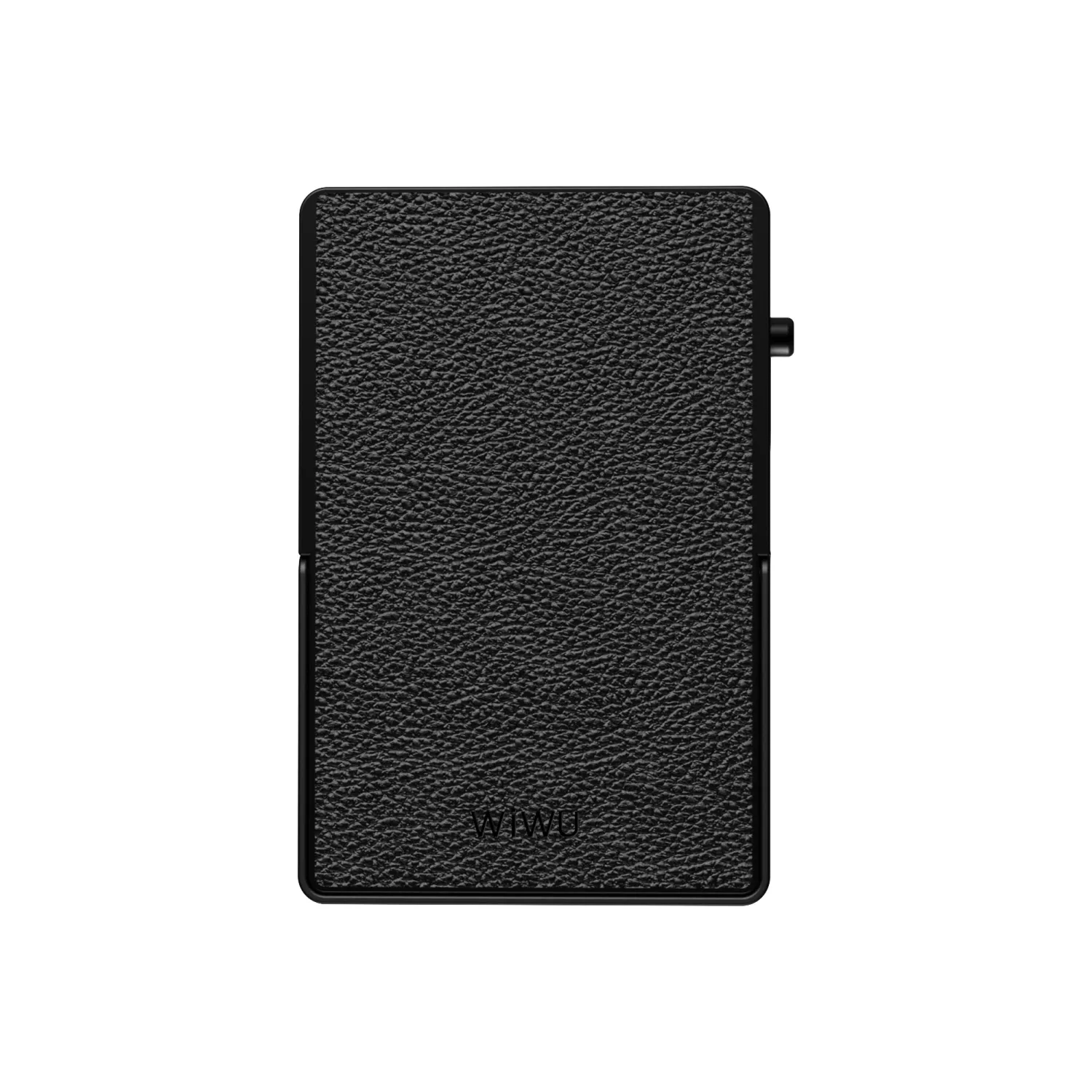 WiWU MW010 Leather Metal Stand Card Holder, Black