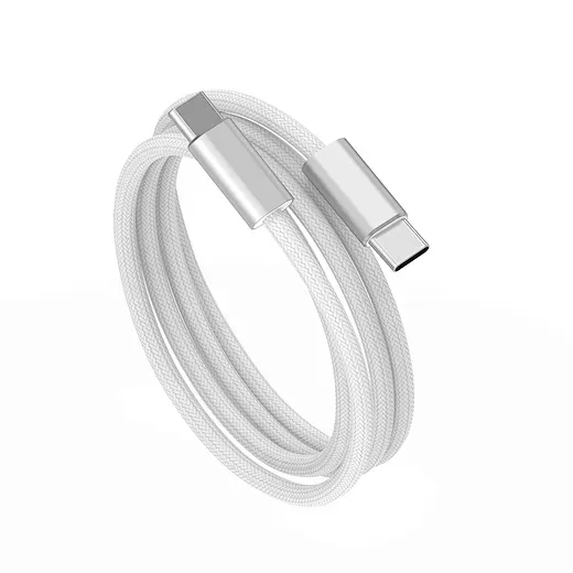 WiWU C101 Essen USB-C to USB-C Nylon Cable, 1.5M White