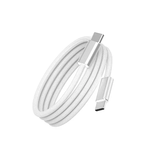 WiWU C101 Essen USB-C to USB-C Nylon Cable, 1.5M White