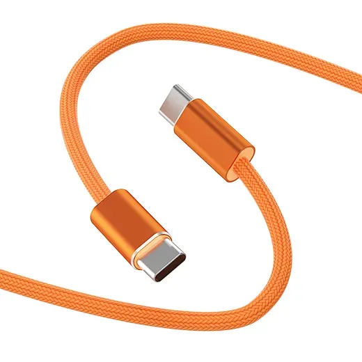 WiWU C101 Essen USB-C to USB-C Nylon Cable, 1.5M Orange