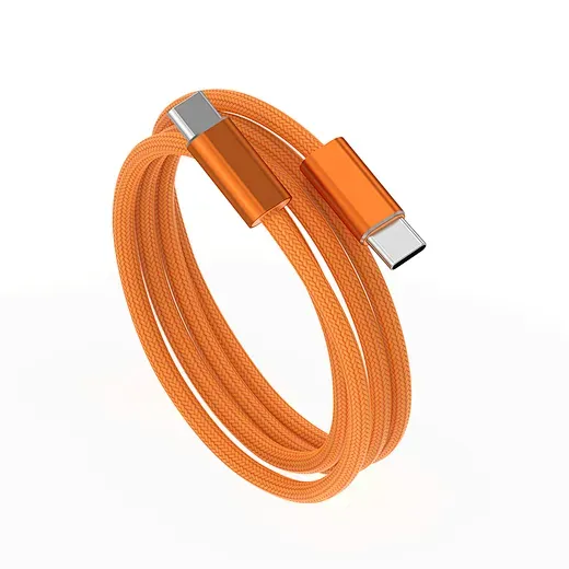 WiWU C101 Essen USB-C to USB-C Nylon Cable, 1.5M Orange