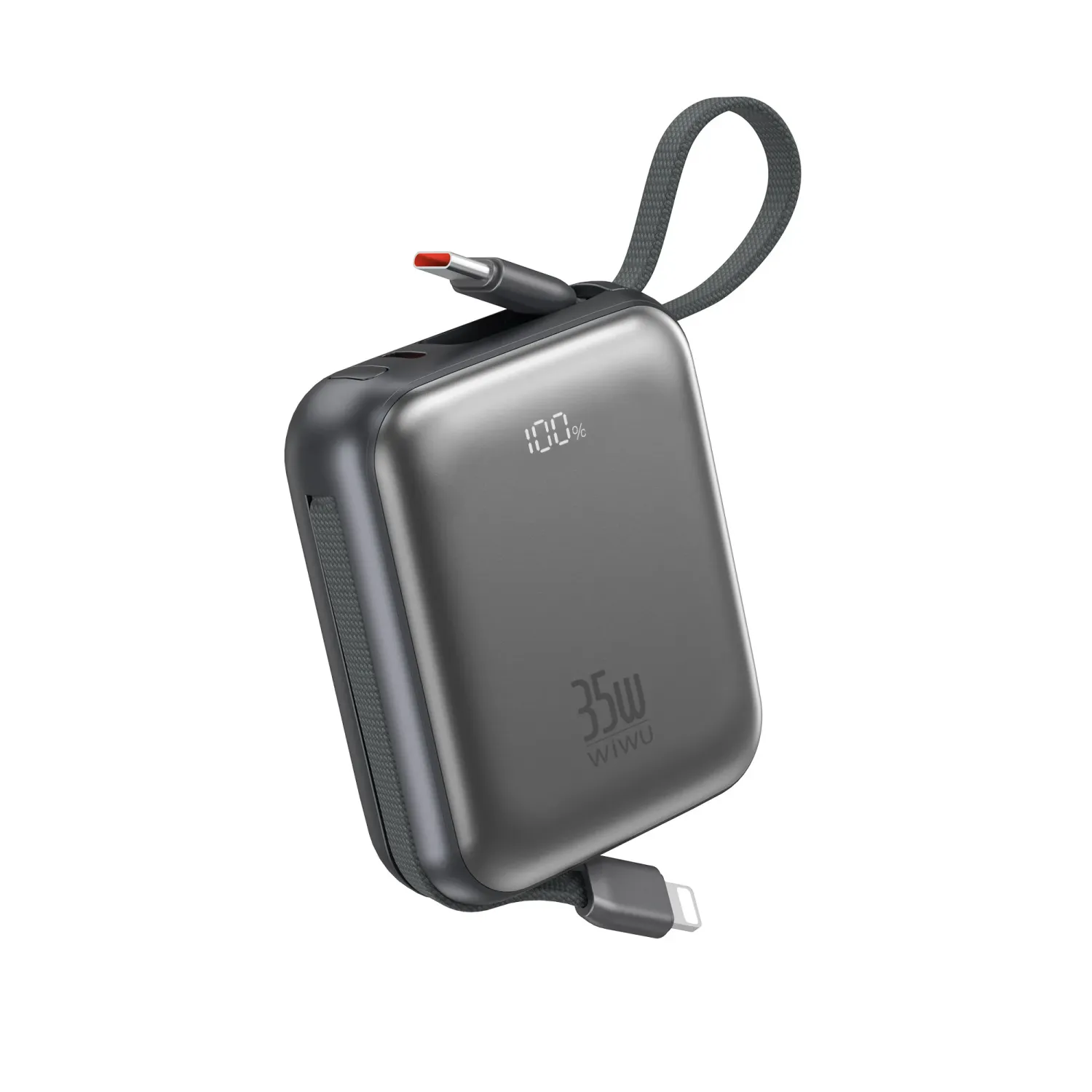 WiWU AS-181 Mini Power Bank 10000mAh, Space Gray