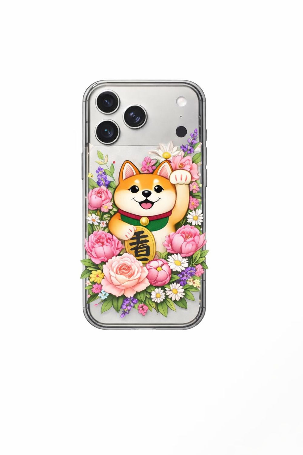 TDG Dog &amp; Flower Case for iPhone 17 Pro Max