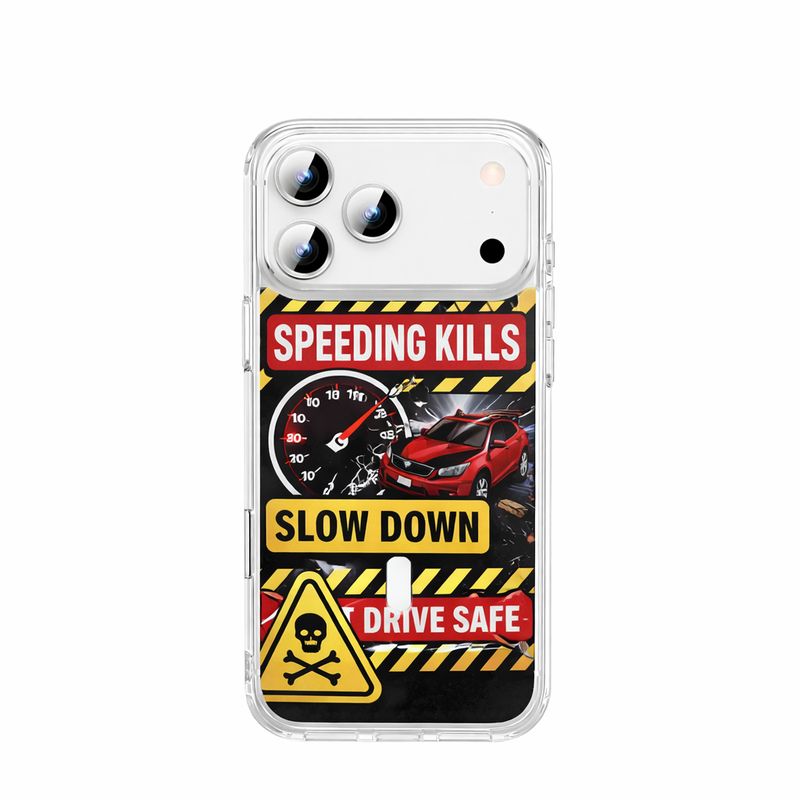 TDG Say No to Speeding Case for iPhone 17 Pro Max