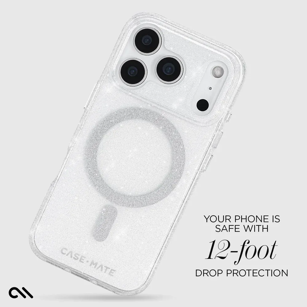 Case-Mate iPhone 17 Pro Max Twinkle MagSafe Case - Twilight Silver