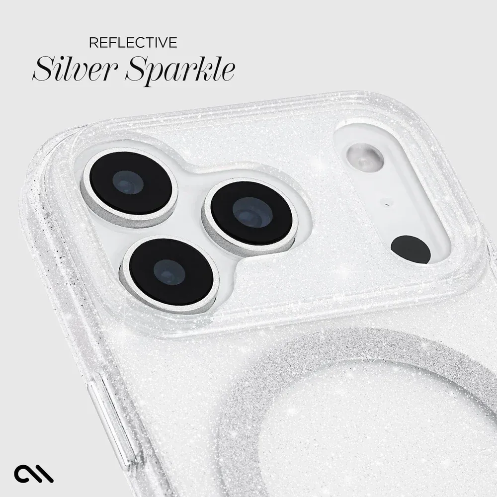 Case-Mate iPhone 17 Pro Max Twinkle MagSafe Case - Twilight Silver