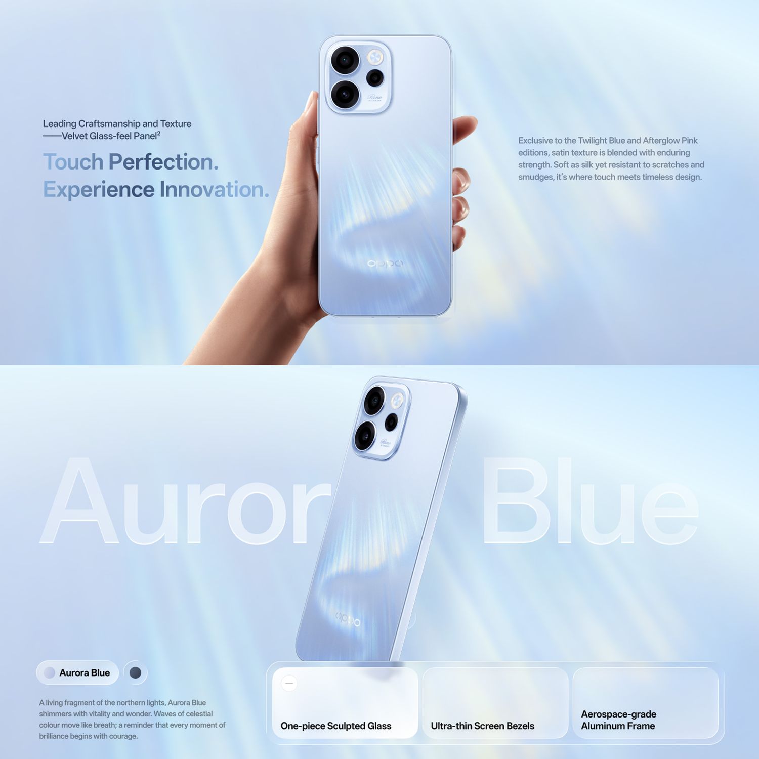 OPPO Reno15 F 5G CPH2801 512GB+8GB, Aurora Blue SG