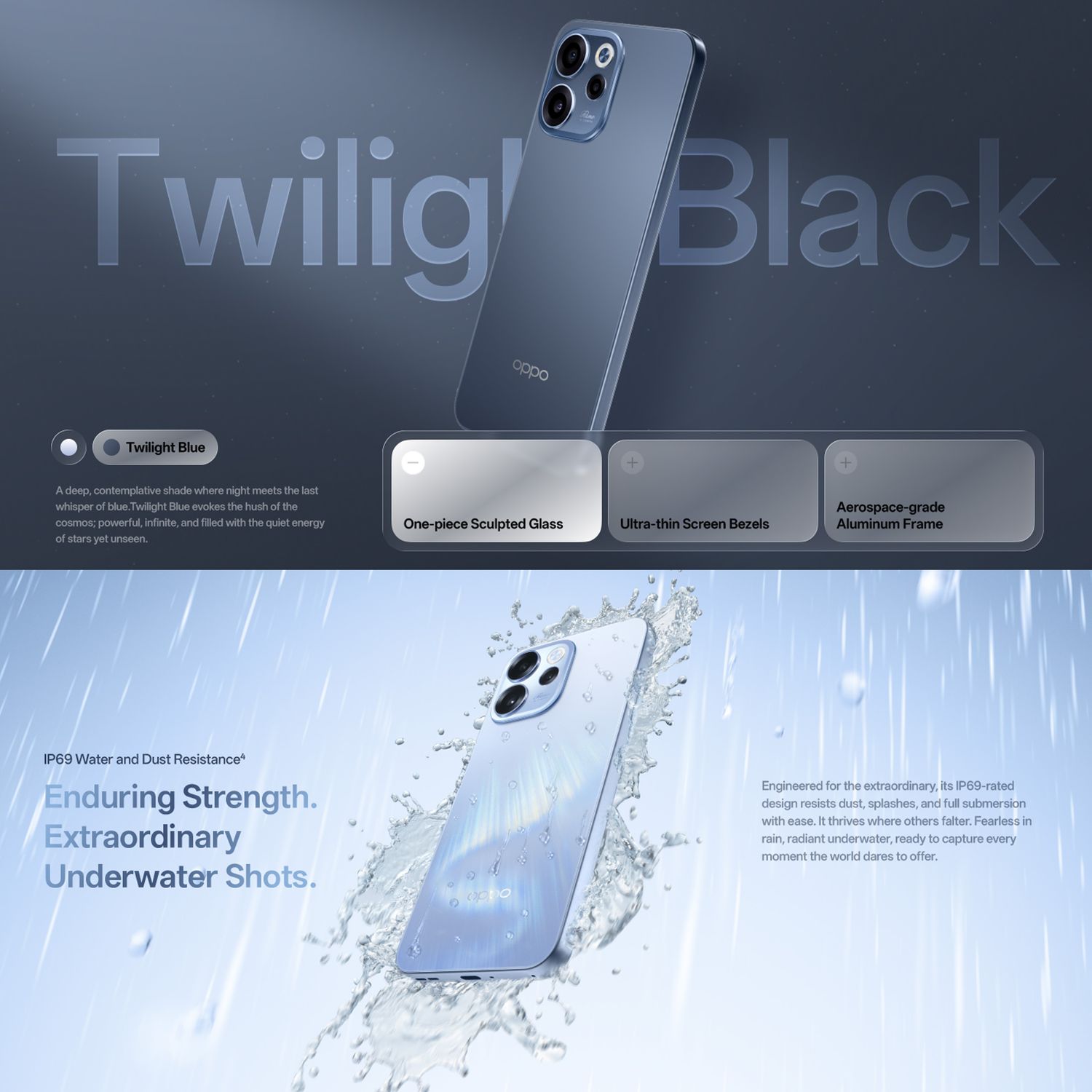 OPPO Reno15 F 5G CPH2801 512GB+8GB, Aurora Blue SG