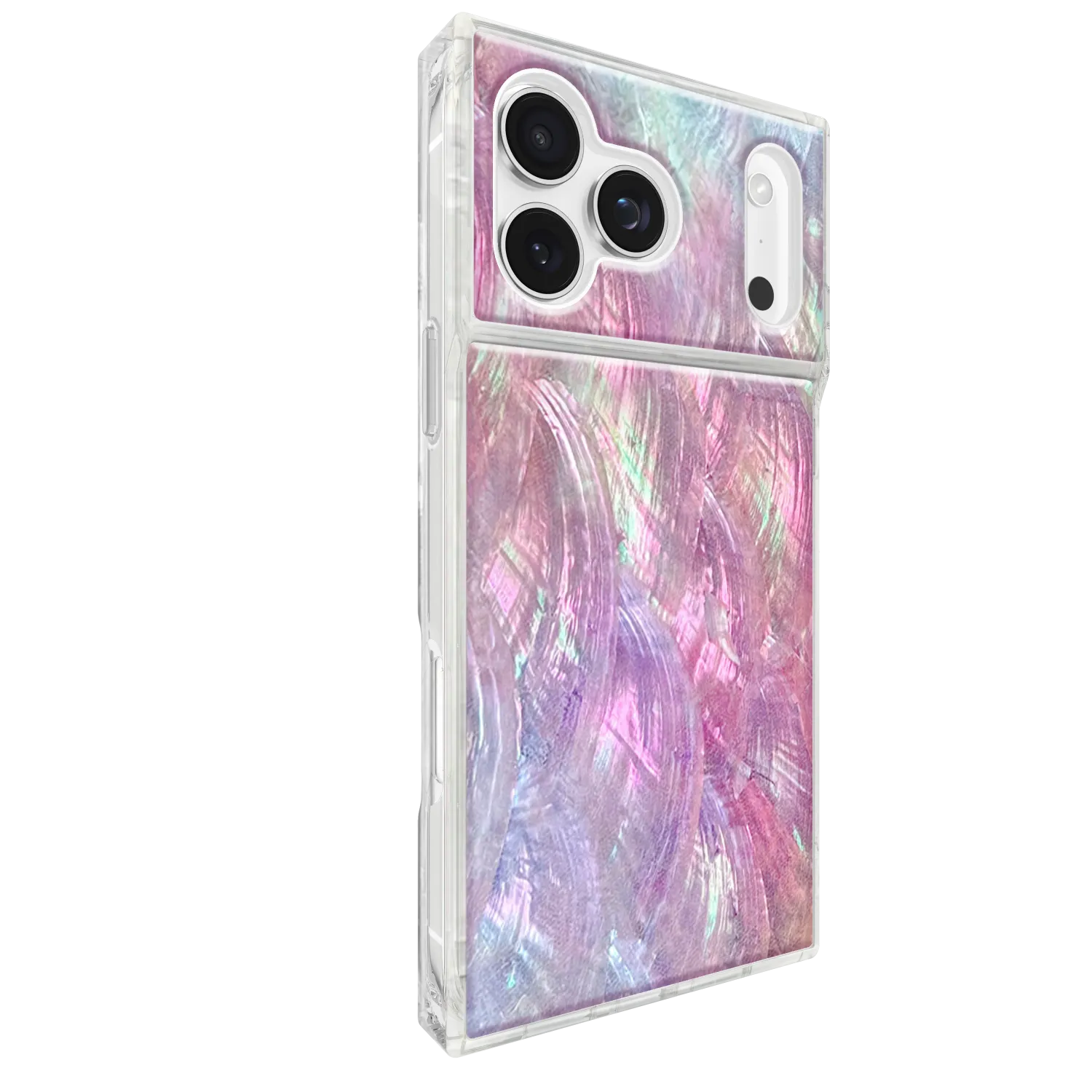 Flaunt iPhone 17 Pro Max SQUARE MagSafe Case - Pink Mother of Pearl