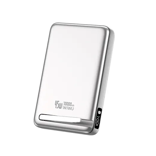 WiWU P090 Mag Pro Qi2 Power Bank 10000mAh, Silvery