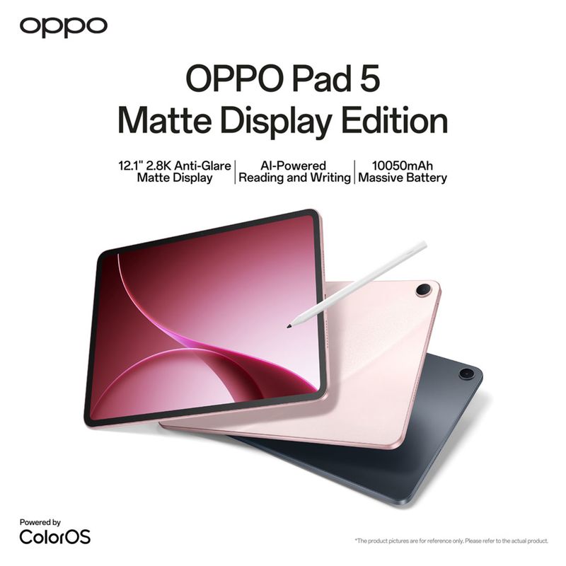 OPPO Pad 5 WIFI Matte Display Edition 256GB+8GB, Aurora Pink OPD2502