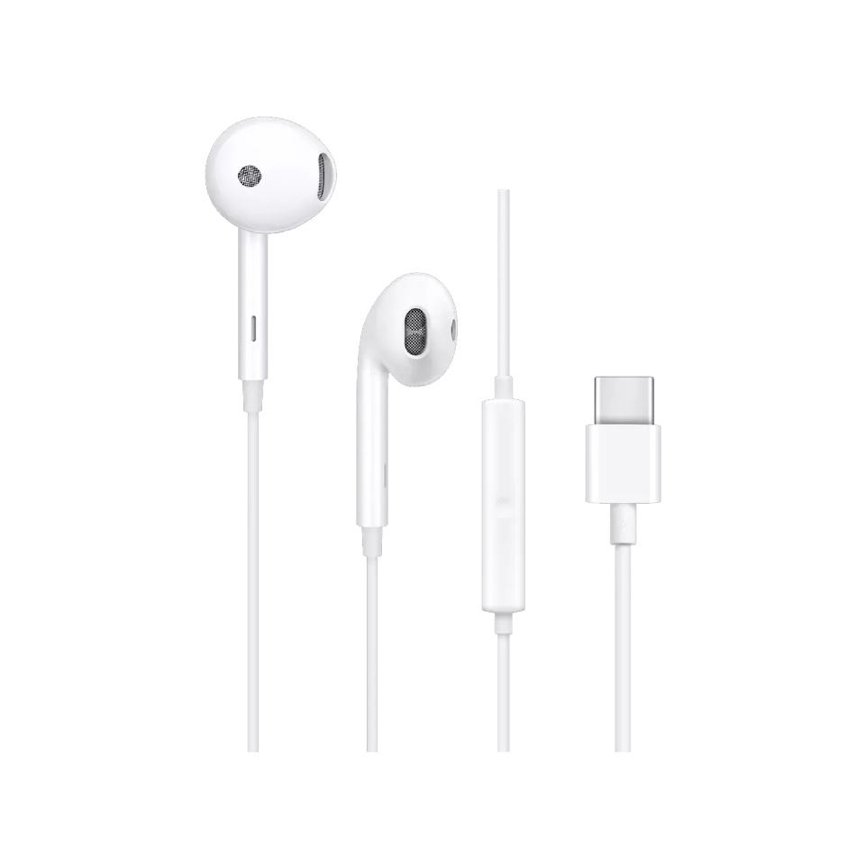 OPPO E47 Type-C Stereo Wired Music Headphones, White