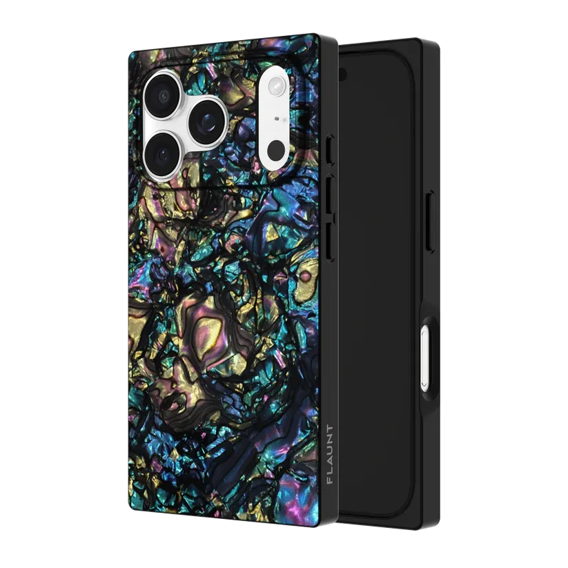 Flaunt iPhone 17 Pro Max SQUARE MagSafe Case - Faux Abalone Shell