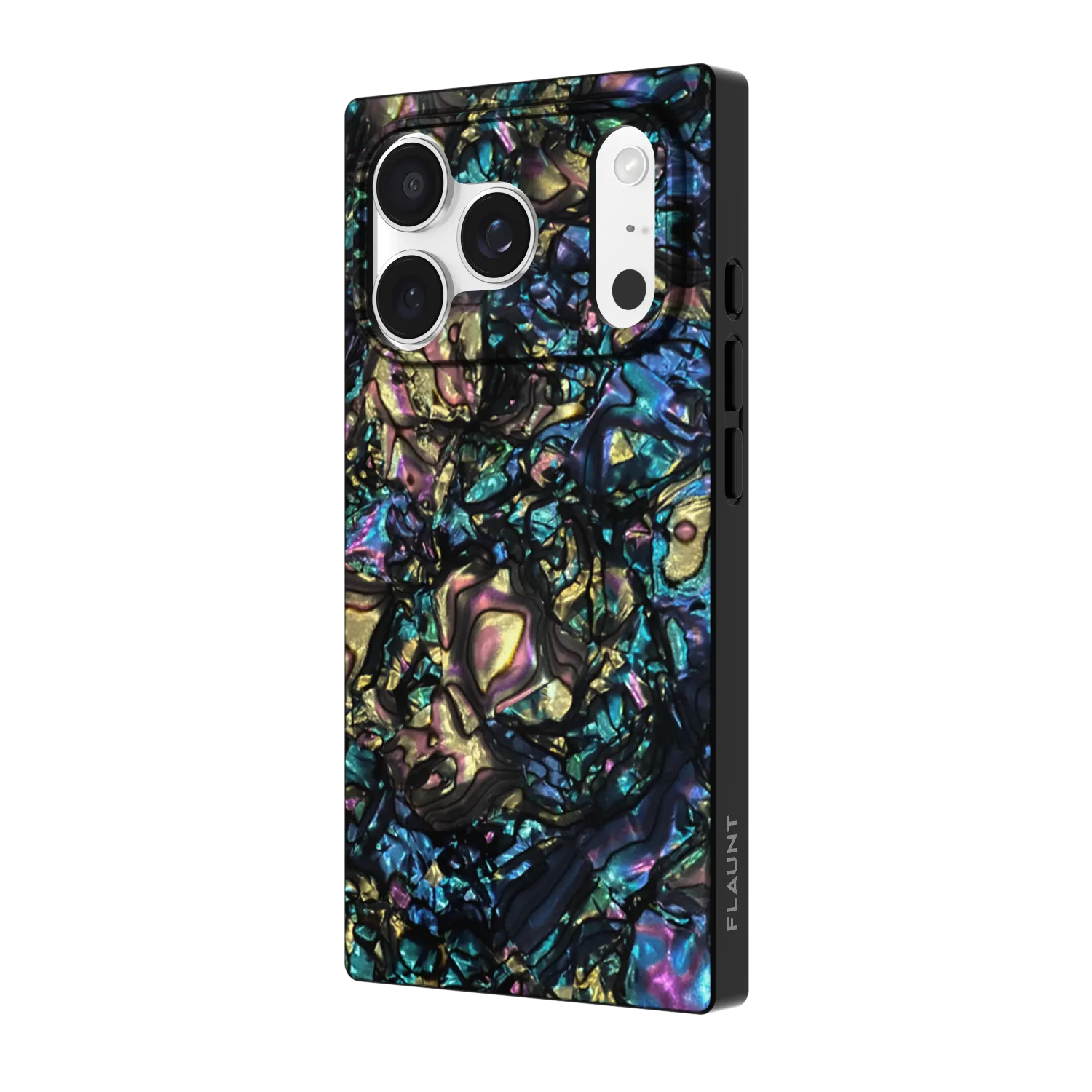 Flaunt iPhone 17 Pro Max SQUARE MagSafe Case - Faux Abalone Shell