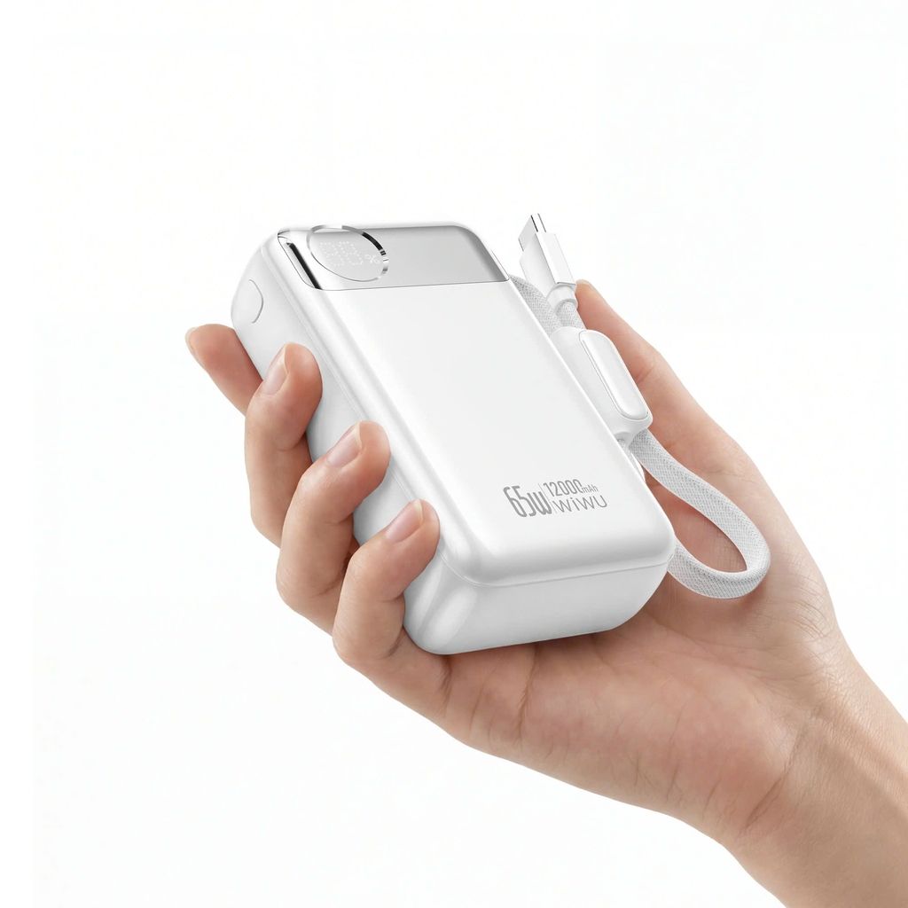 WiWU T132 Power Plus Power Bank 12000mAh, Silvery