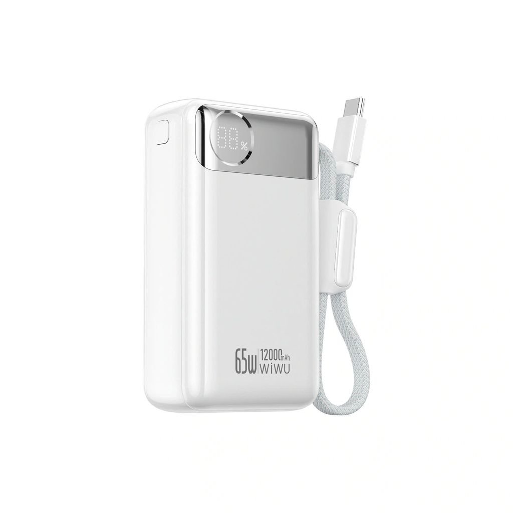 WiWU T132 Power Plus Power Bank 12000mAh, Silvery