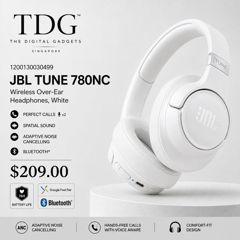 JBL TUNE 780NC, WHITE