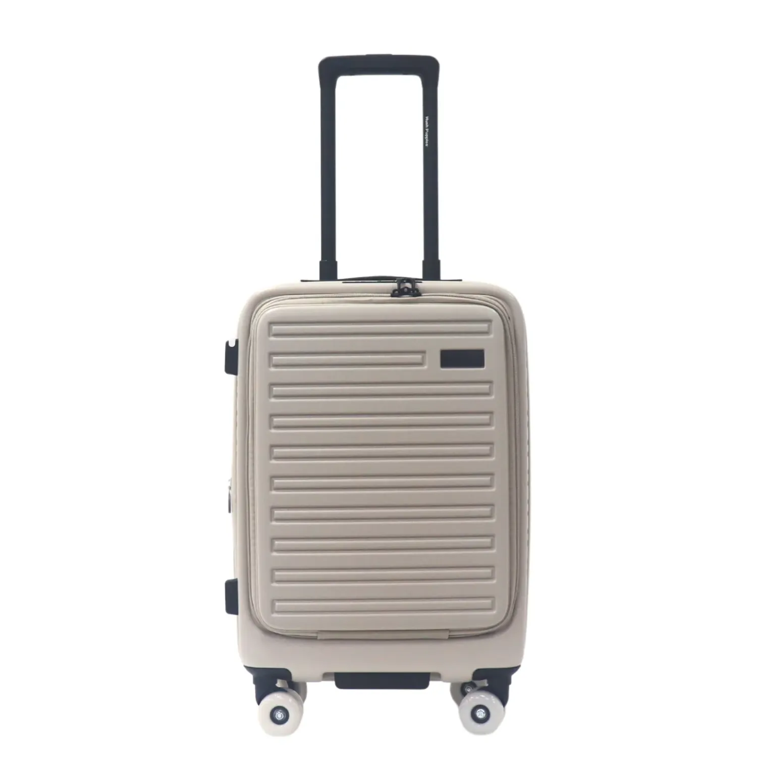 Hush Puppies Top Opening TSA Luggage 20 inch, Oat Milk