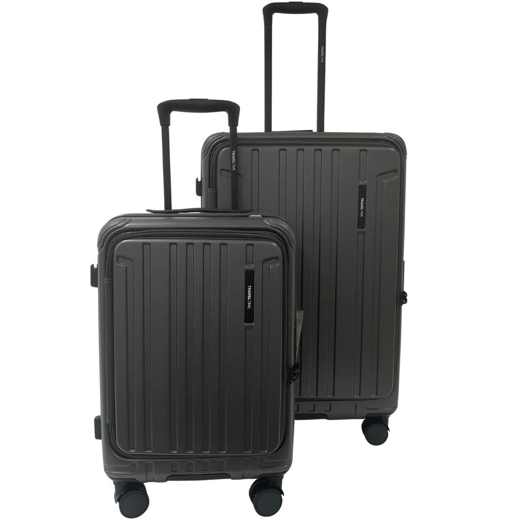 Travel Time Top Opening Luggage 27 inch, Grey