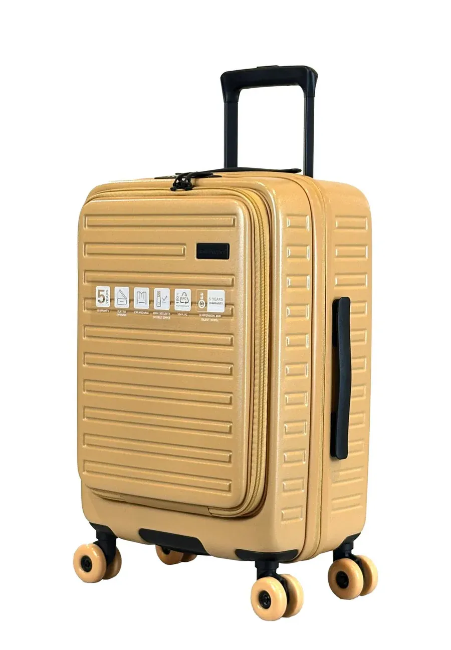 Hush Puppies Top Opening TSA Luggage 20 inch, Yellow