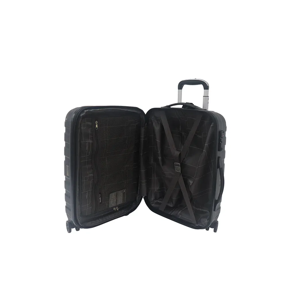 Travel Time Top Opening Luggage 20 inch, Grey