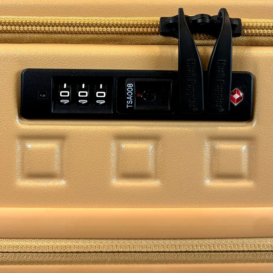 Hush Puppies Top Opening TSA Luggage 24 inch, Yellow
