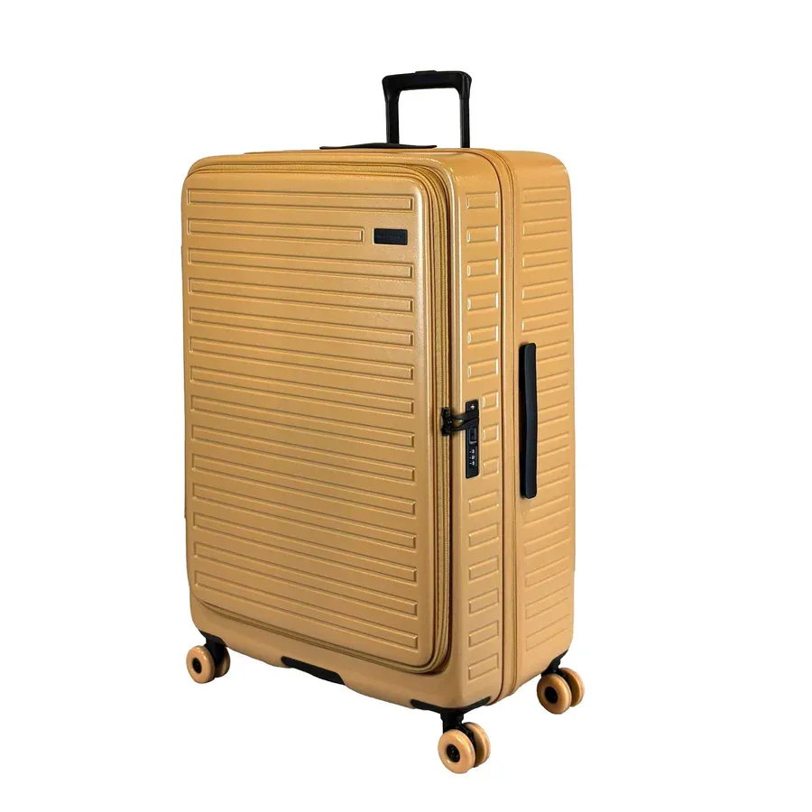 Hush Puppies Top Opening TSA Luggage 24 inch, Yellow