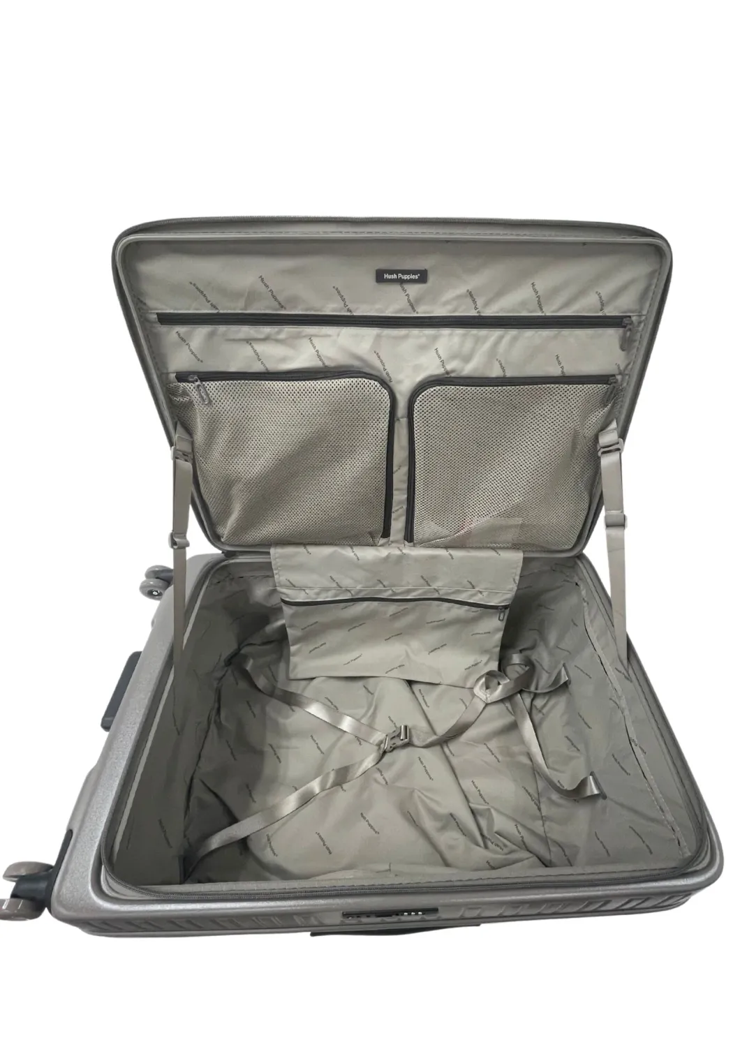 Hush Puppies Top Opening TSA Luggage 20 inch, Dim Grey