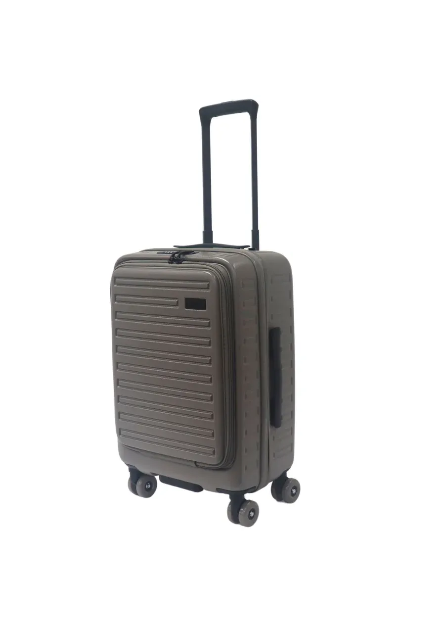 Hush Puppies Top Opening TSA Luggage 20 inch, Dim Grey
