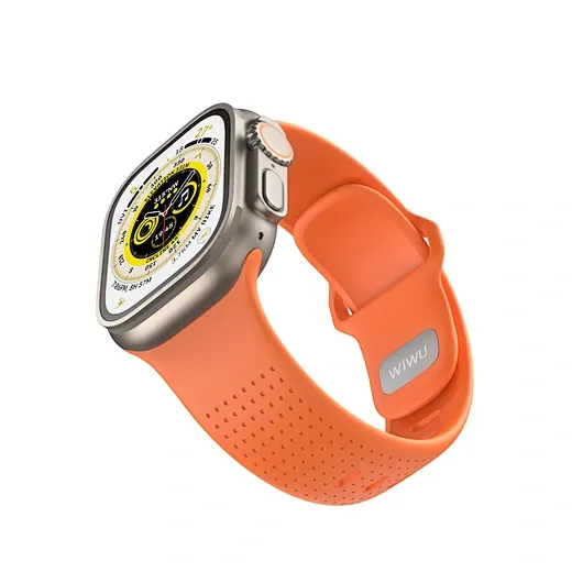 WiWU WB201 iWatch 44/45/49mm Comf Secur Watch Band, Orange