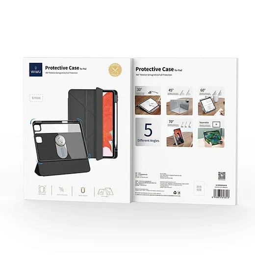 WiWU iPad 11/10th Gen Glassic Pro Case, Black
