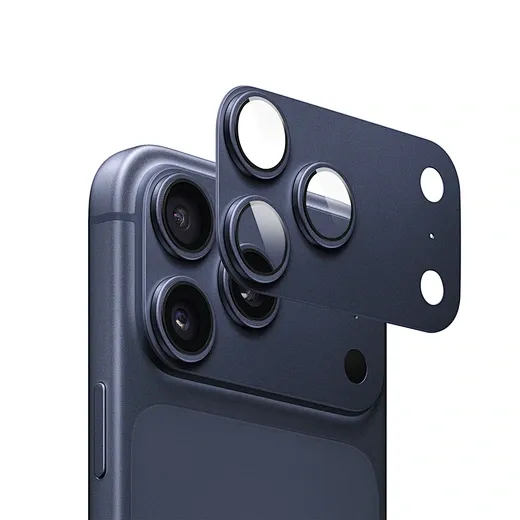 WiWU iPhone 17 Pro Max Armor Deck Lens Protector, Dark Blue