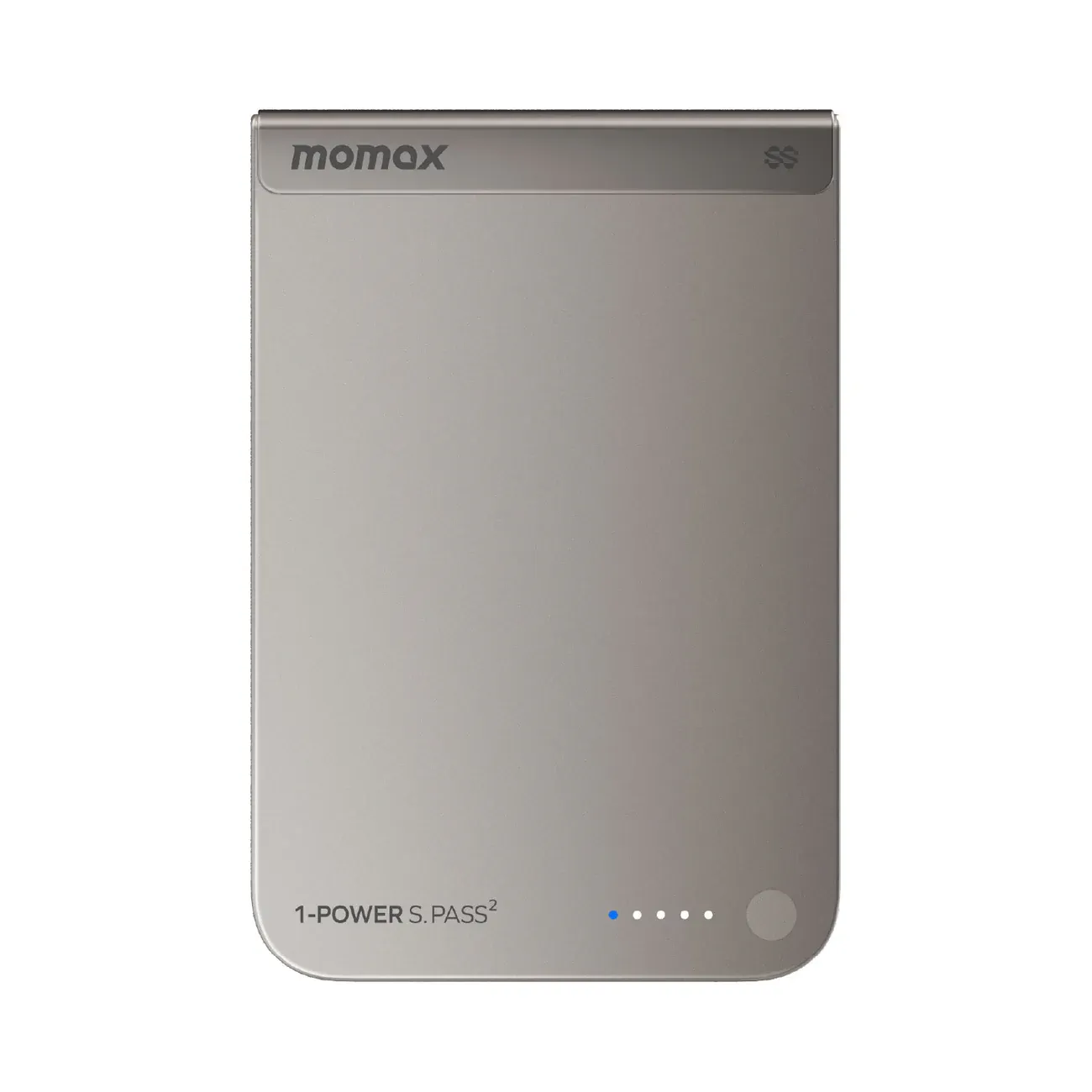 Momax 1-POWER S.PASS2 Magnetic Wireless Power Bank 10,000mAh, Titanium