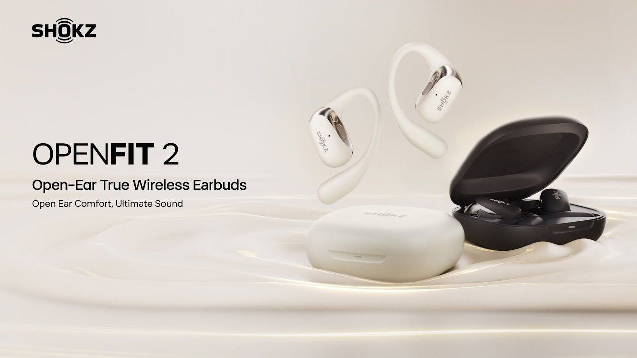 SHOKZ OPENFIT 2+ DOLBY AUDIO OPEN-EAR TRUE WIRELESS EARBUDS BLACK (SHOKZ T921-ST-BK)