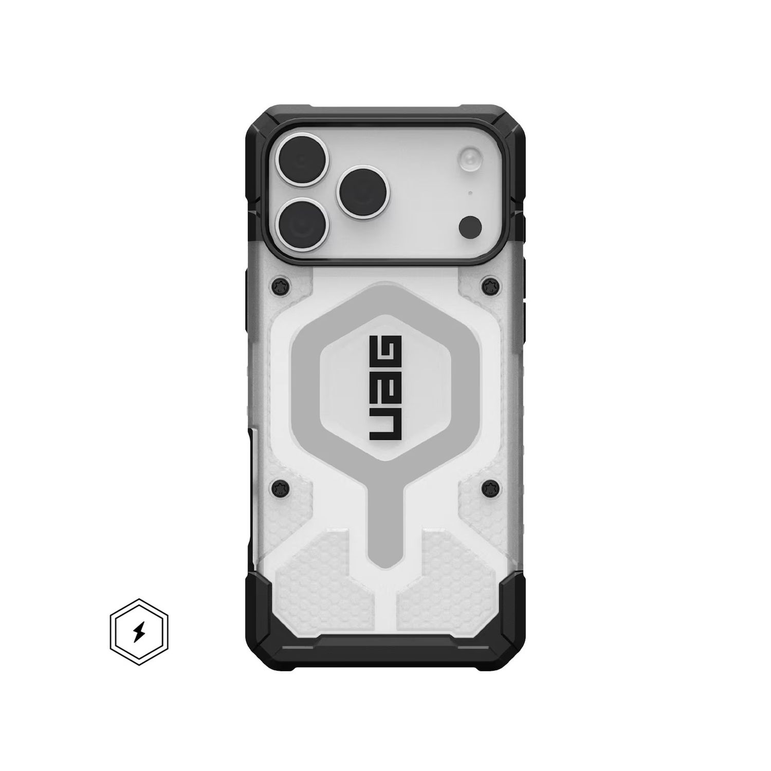 UAG iPhone 17 Pro Max Pathfinder Clear MagSafe Case, Ice/Silver