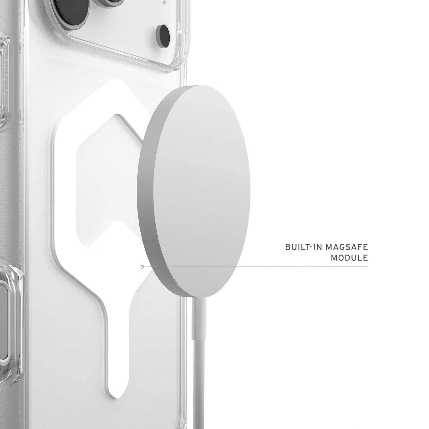 UAG iPhone 17 Pro Max Plyo MagSafe Case, Ice/White
