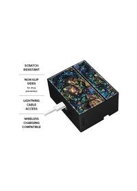 Flaunt AirPods Pro 3 SQUARE Case with Gold Ring Clip - Abalone Shell