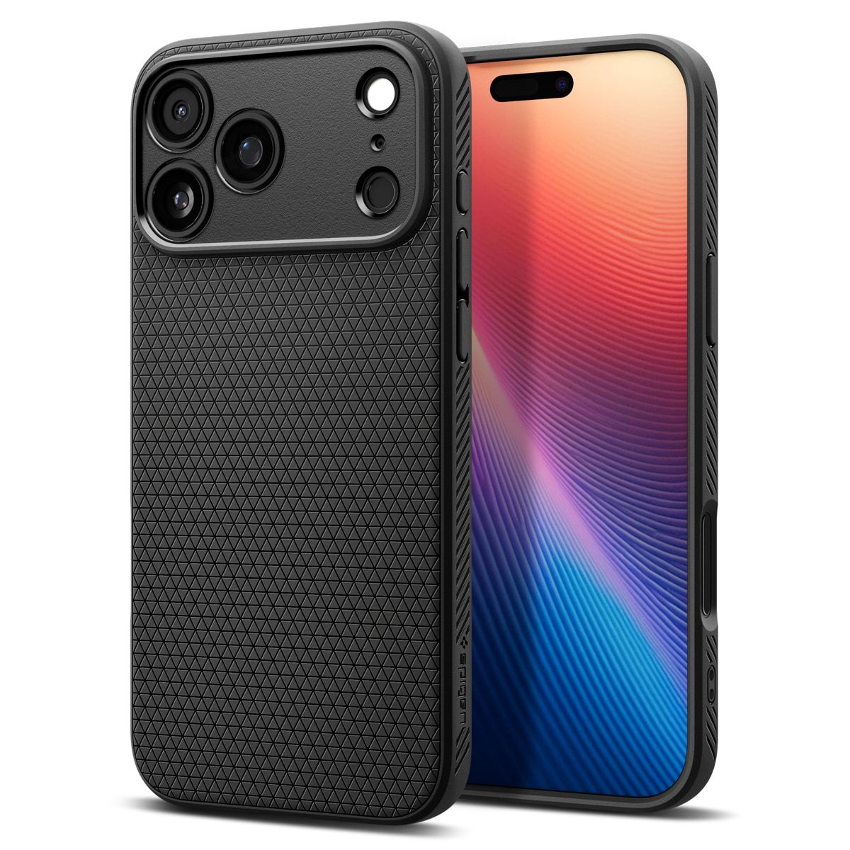 Spigen iPhone 17 Pro Max Liquid Air Case, Matte Black