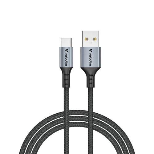 Verbatim Sync &amp; Charge USB-A to USB-C Cable 1.2m - Black