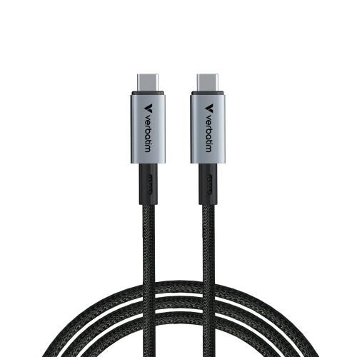 Verbatim Sync &amp; Charge USB-C to USB-C Cable 1.2m - Black