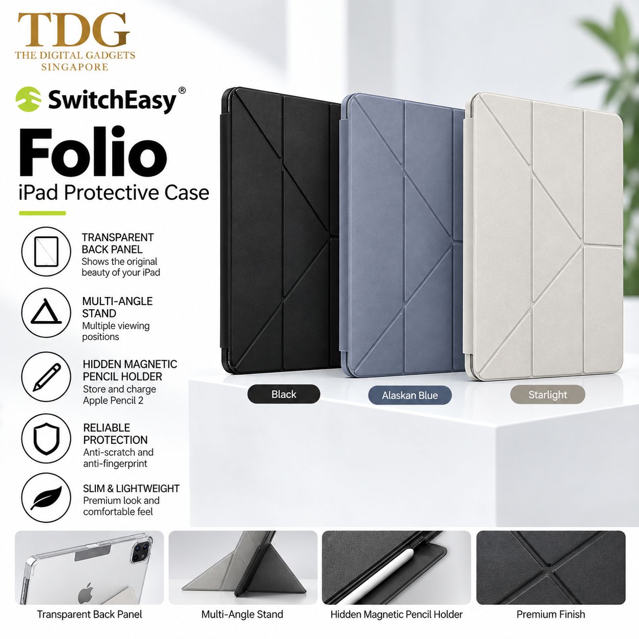 SwitchEasy Folio iPad Protective Case